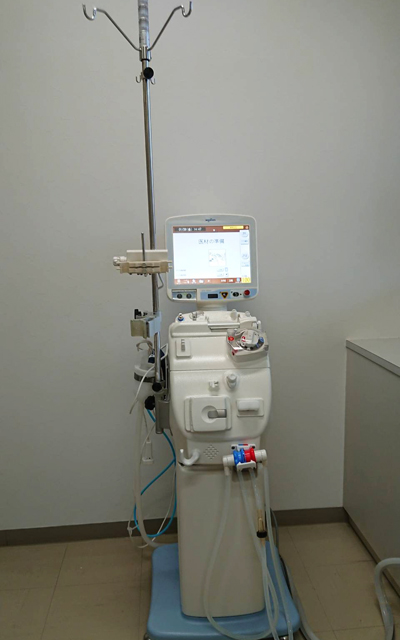 透析機器は日機装社DCS-100NXを使用しております。